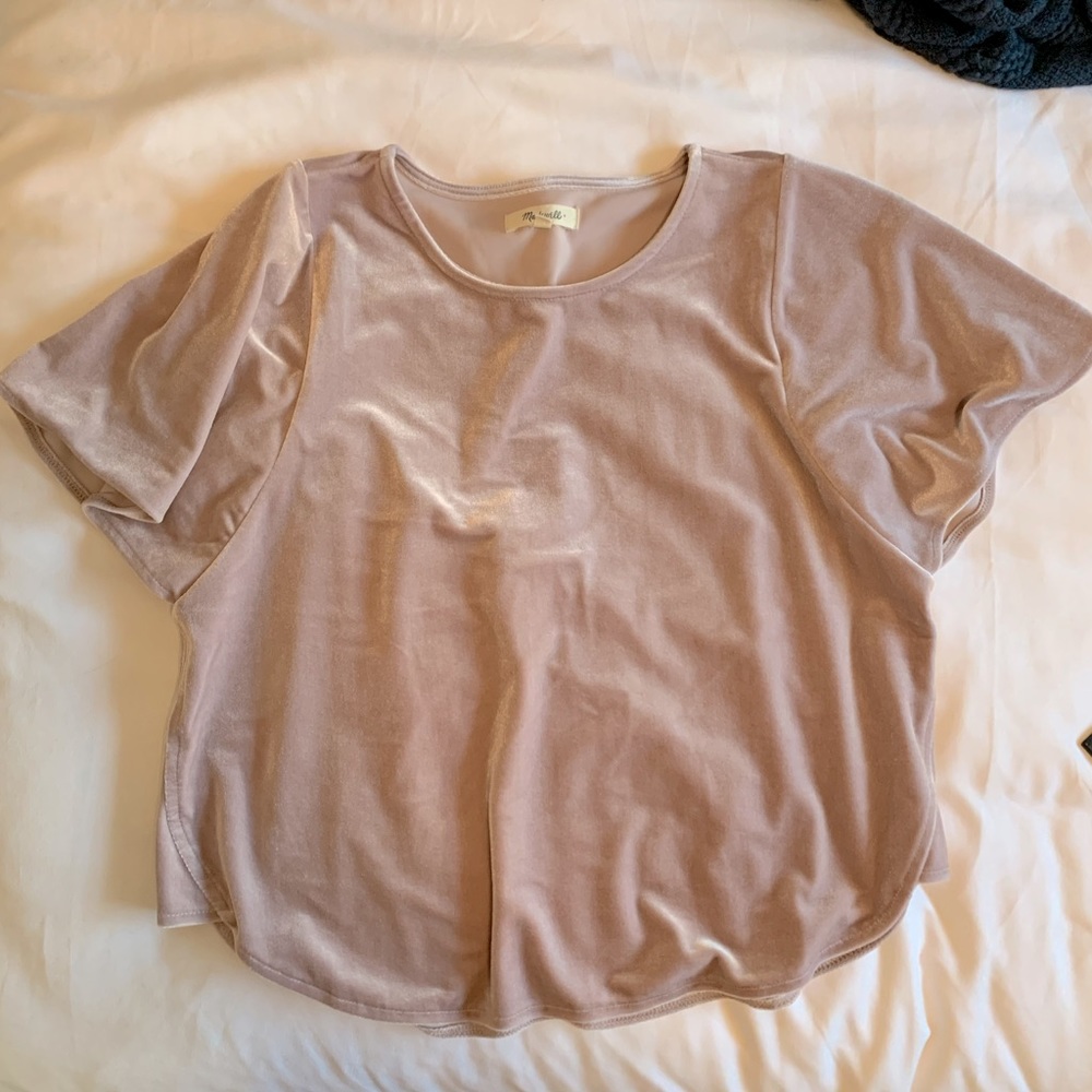 Madewell Velvet Top